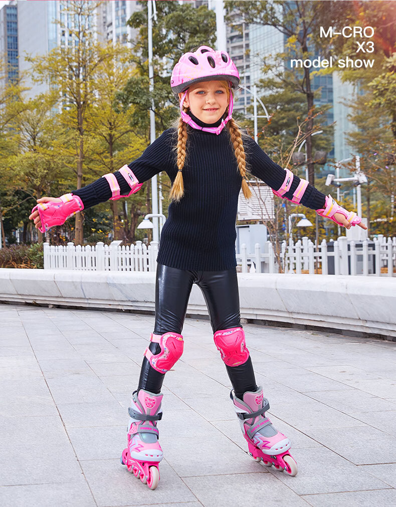 Micro Ice Skates for Children, Boys And Girls, Micro Roller Skates Suitable for Primary And Secondary School Students, X3 Blue Single Shoe Size L 13