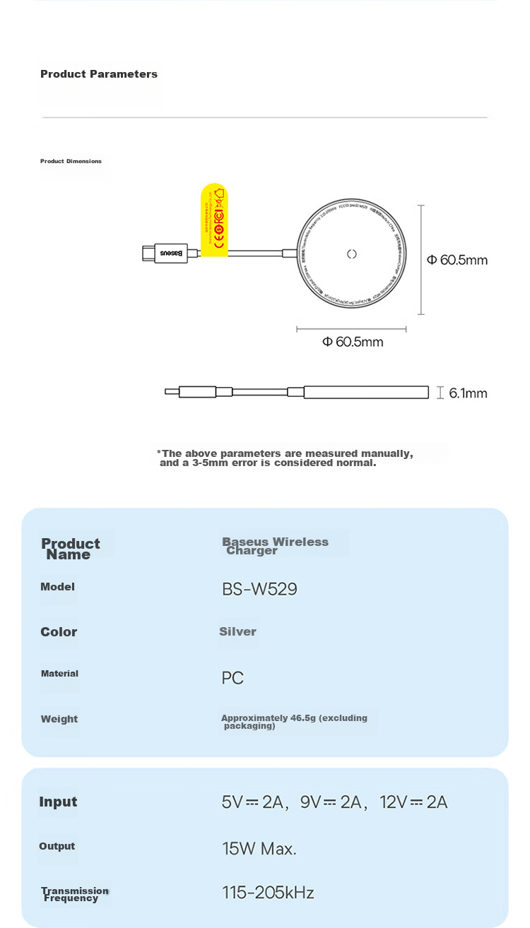 BASEUS Wireless Charger for IPhone 17 Pro Max, Supports MagSafe Magnetic Fast Charging, Compatible with Apple 17/16/15 Huawei Phones And AirPods Earphones, White 20