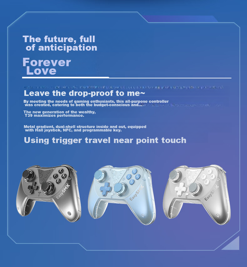 EasySMX Yisuoma S10 Agile Edition Switch 2 Controller NS Pro Grip Bluetooth Wireless PC Computer Steam Game Pokemon Macro Programming Nine-Axis Motion Sensor Mobile Phone Controller Pink 2