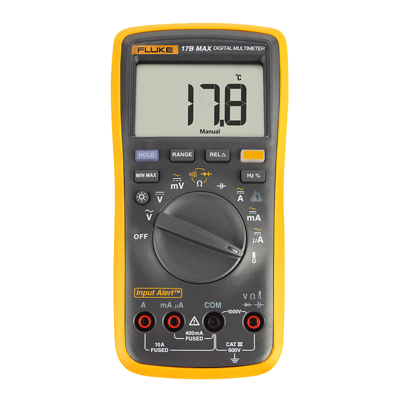 FLUKE 17B MAX Digital Multimeter, High-Precision Smart Electrician Meter, Universal Meter 17B MAX KIT