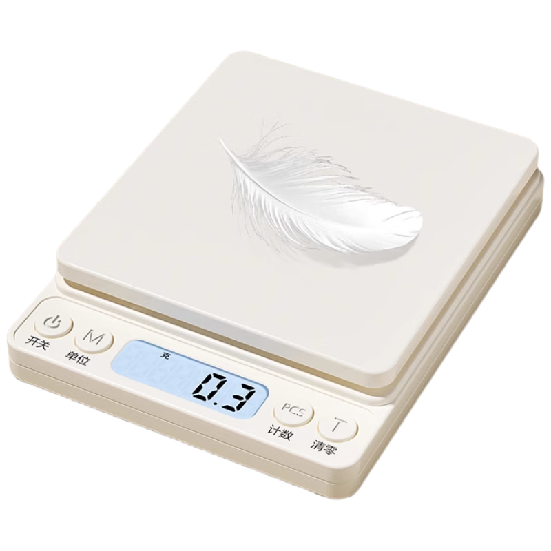 Royalstar Electronic Kitchen Scale, Home Food Scale, Compact Gram Scale, High-Precision Baking Scale, 10kg/0.1g Capacity