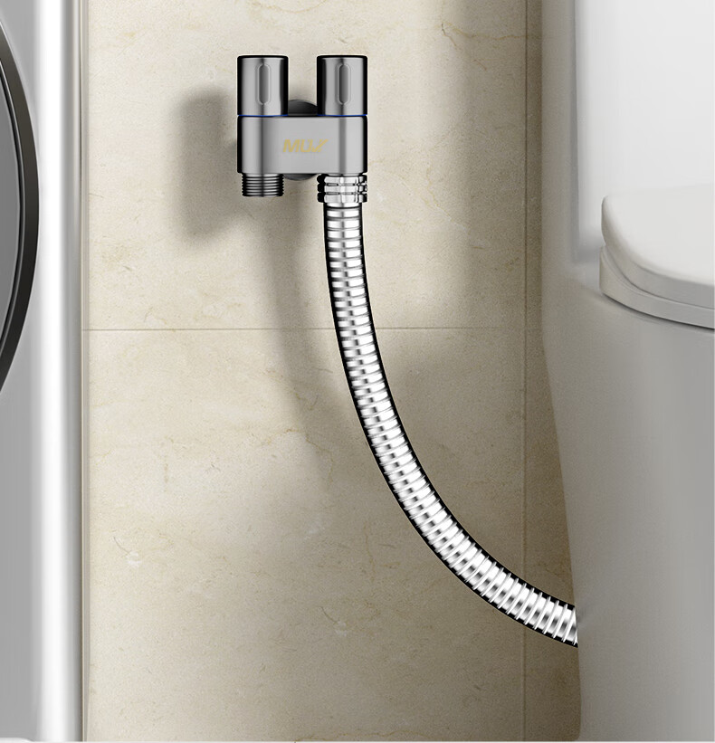 Muvi Faucet Hot and Cold Water Inlet Hose for Washbasin Kitchen Faucet with Tapered Connector 304RGD 60cm 7