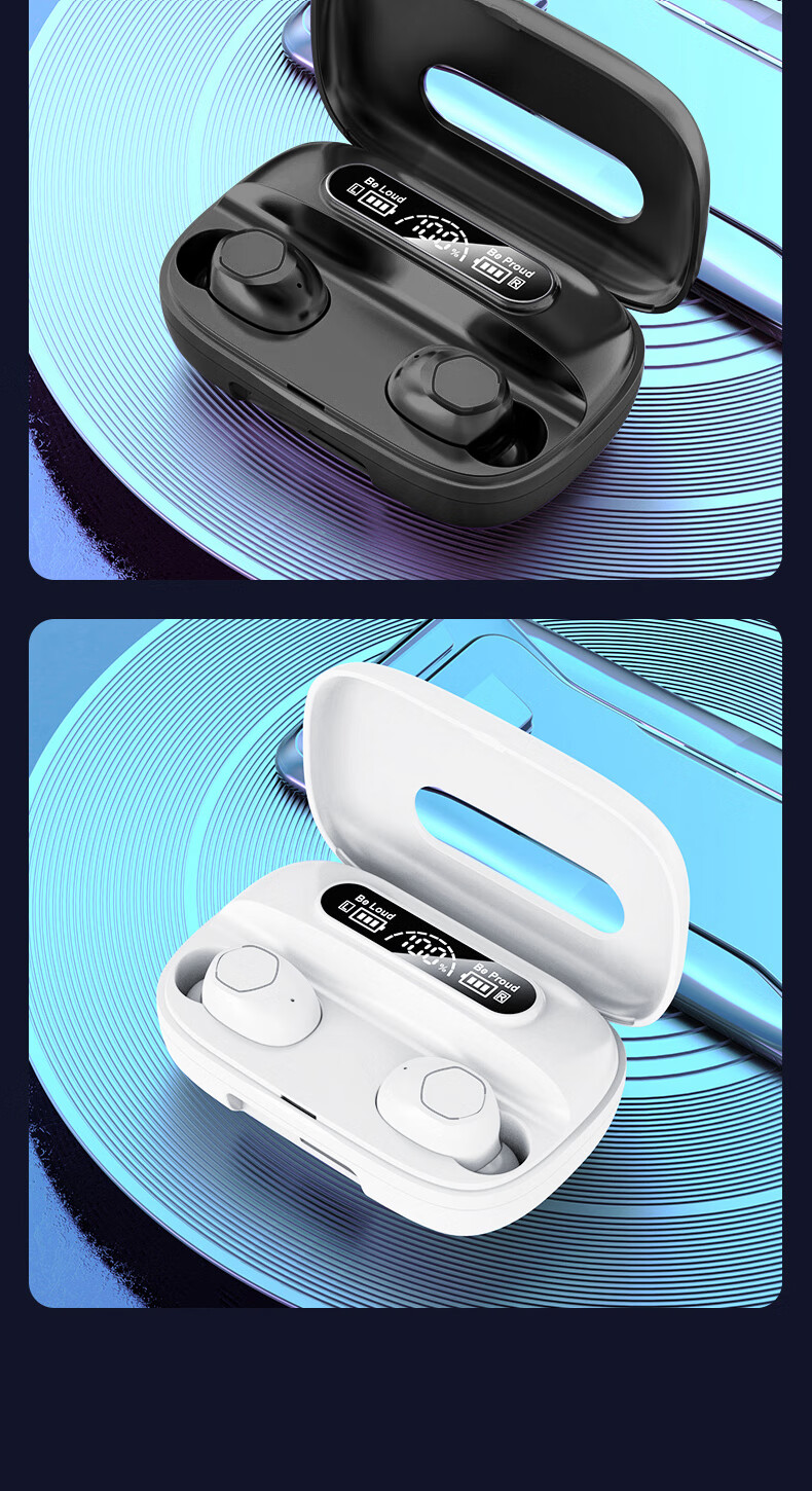 Bkayp Bluetooth Wireless In-Ear Earphones Long Battery Life Noise Cancelling High-Quality Sound Compatible with Apple iPhone 17 Huawei Oppo Honor Vivo Music Sports Gaming Emergency Charging 11
