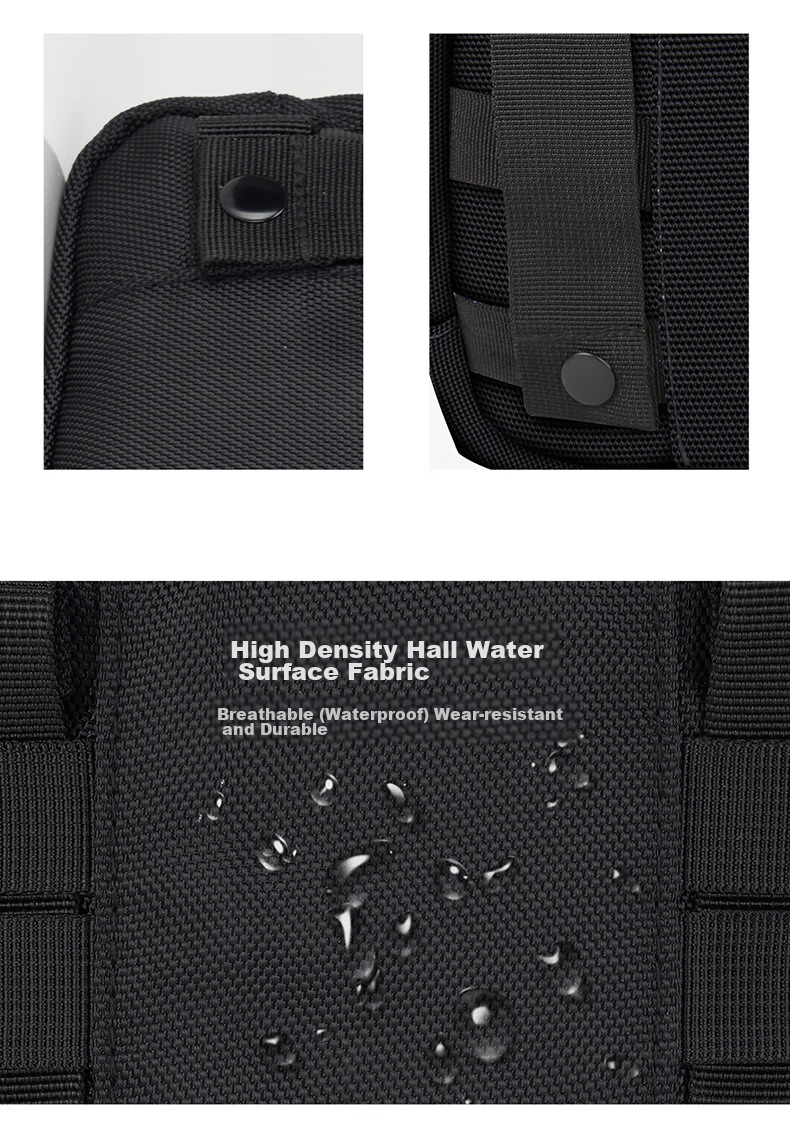 CAT Shoulder Bag, Crossbody Bag, 11-Inch IPad Bag, Journalist Bag, Outdoor Tactical MOLLE Expansion Side Bag, Blue 84036 6