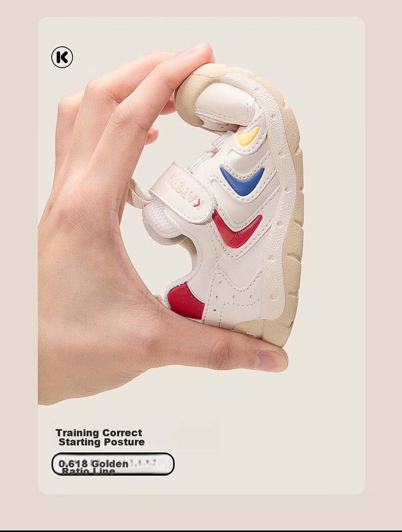 Katetu Baby Walking Shoes, Infant Spring New Children's Shoes, Kindergarten Kids' White Sneakers, Functional Steady Shoes for Ages 1-3, X4CE024 11