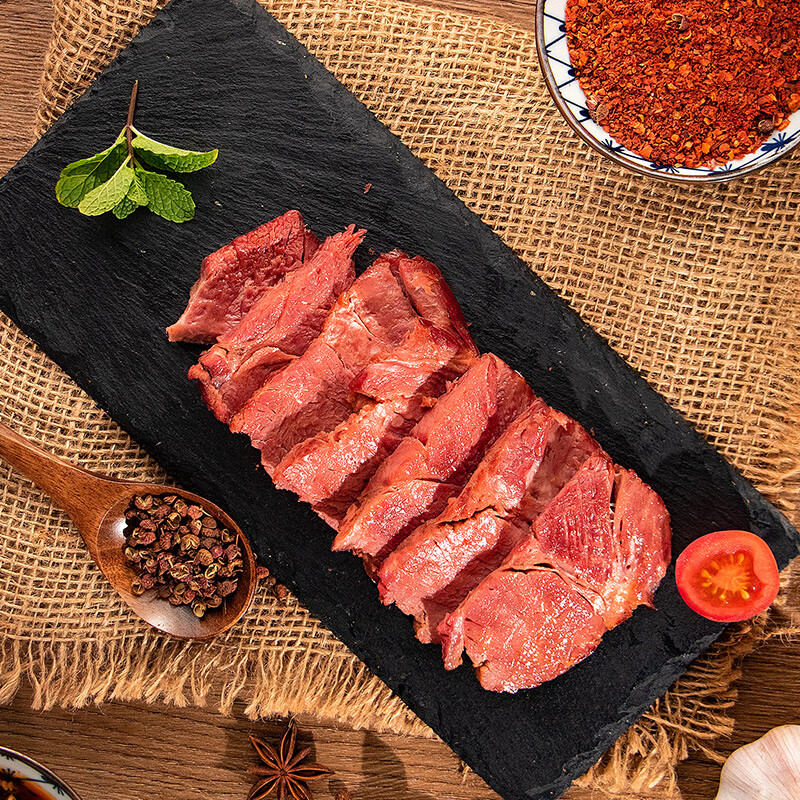 月盛斋 清真牛肉 中华老字号 酱卤熟食牛肉零食 红烧牛肉100g 开袋即食