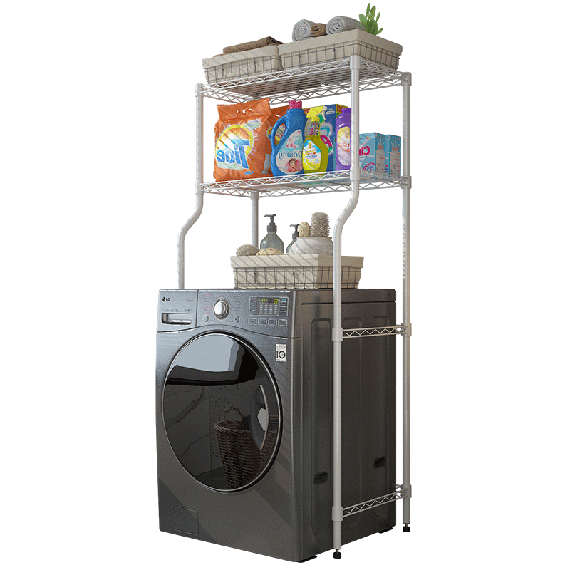 Chuanjing Washing Machine Storage Rack, Above Drum Storage Shelf, Top-Loading Washer Cover Storage Rack, Bathroom And Balcony Storage Shelf