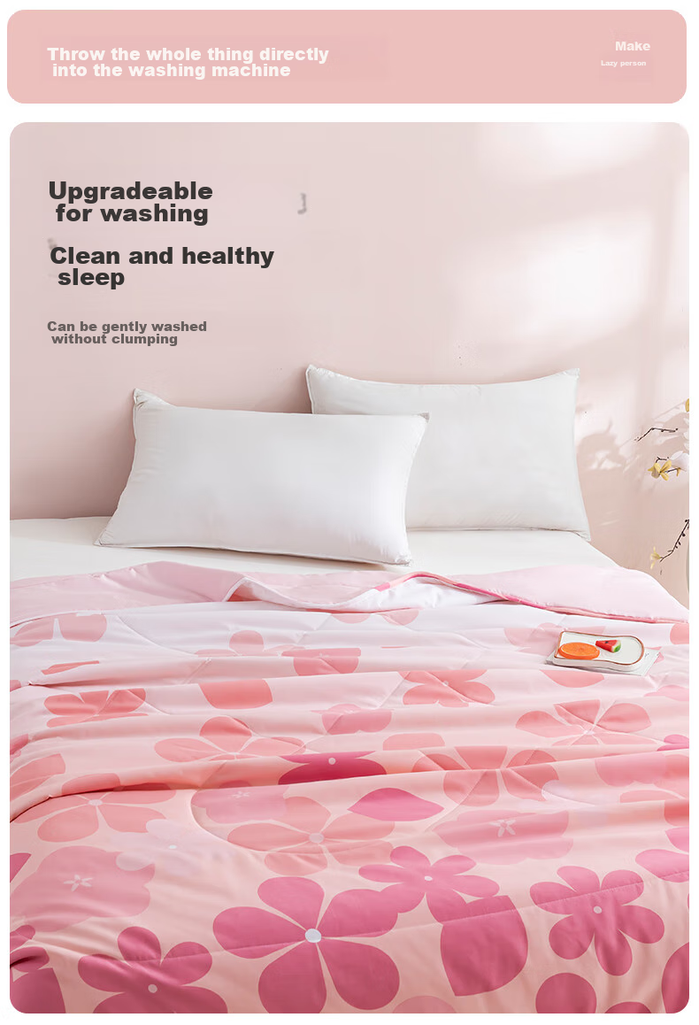 CROWN Summer Cooling Quilt Air Conditioning Blanket 1.5m x 2m Single Summer Quilt Four Seasons Universal Class A Machine Washable Bare Sleep Spring Autumn Quilt Core 5