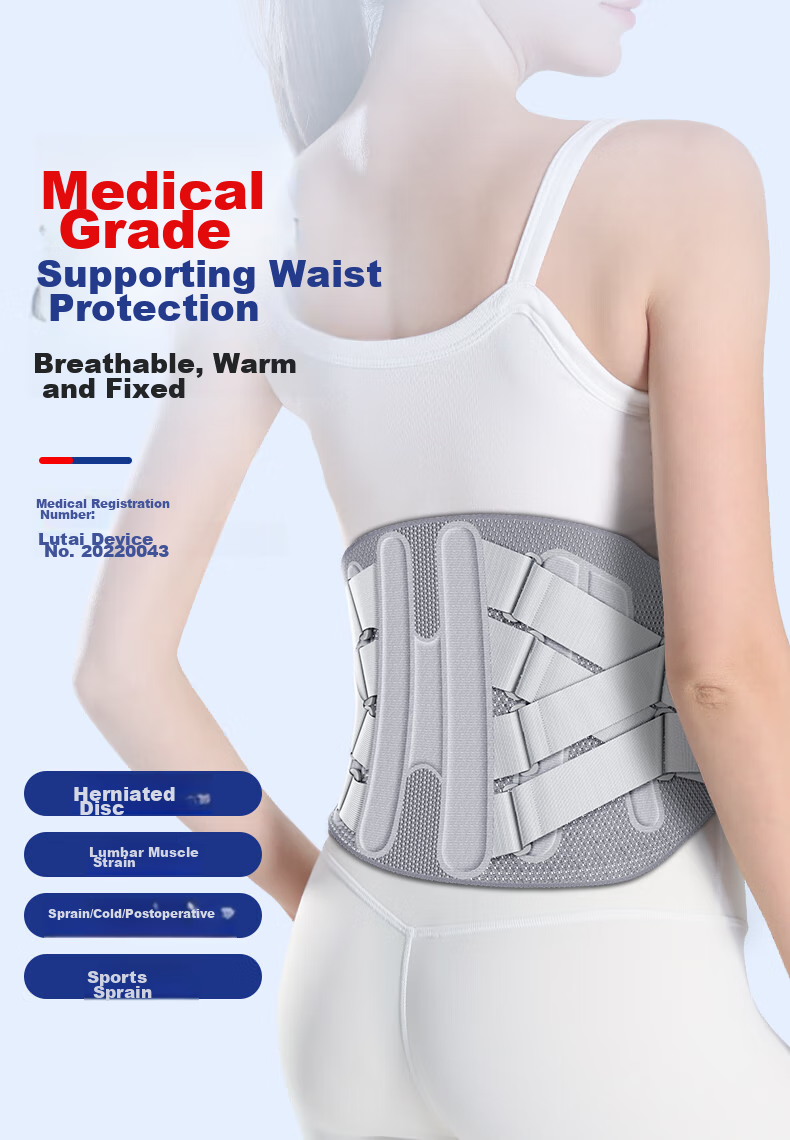 Lizi Waist Support Belt, Lumbar Disc Support Brace, Herniated Disc Fixation, Steel Plate Support for Back Pain Relief, Unisex XL Size 1