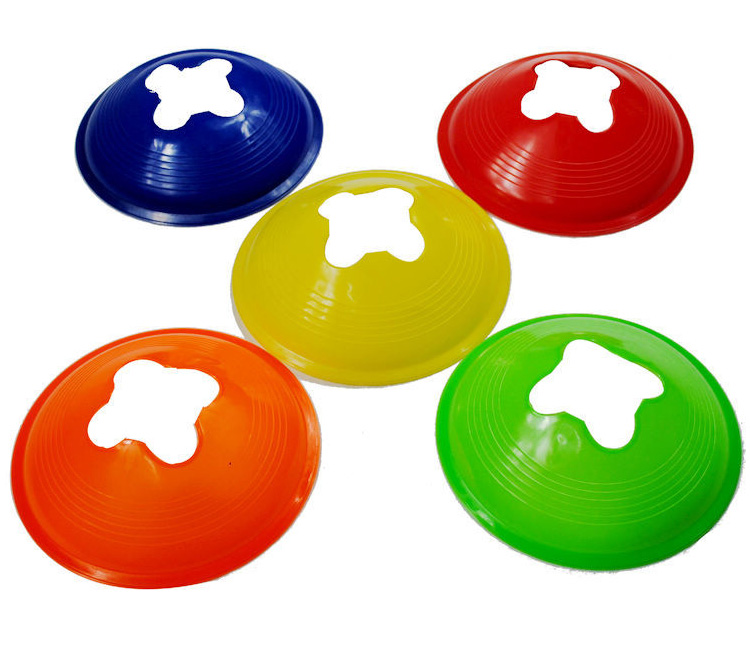 INVUI Soccer Training Marker Discs, Track And Field Training Marker Equipment Obstacle Signs Road Signs, Pack of 20 14