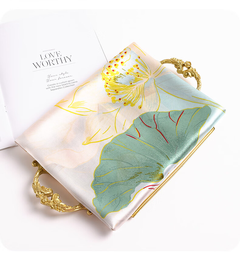 Hangsifu Silk Scarf, Shawl, Gift Box Set, Practical Birthday Present for Mom, Mid-Autumn Festival Gift 10