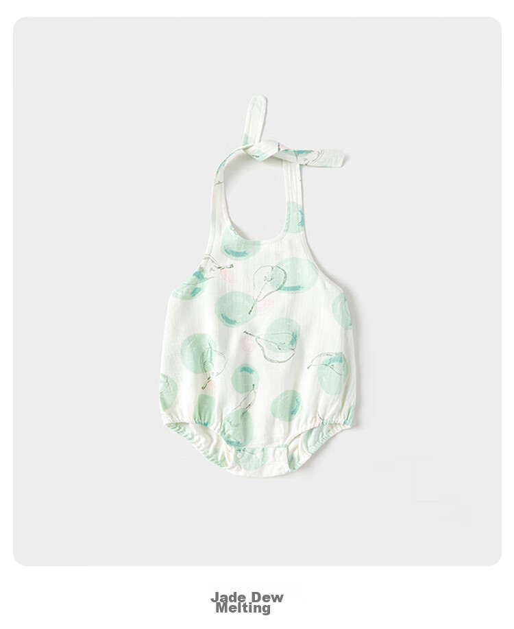 Babylove Bobo Fruit Tea Baby Romper Summer Bamboo Cotton Camellia Gauze Bodysuit Breathable Crawling Suit 20