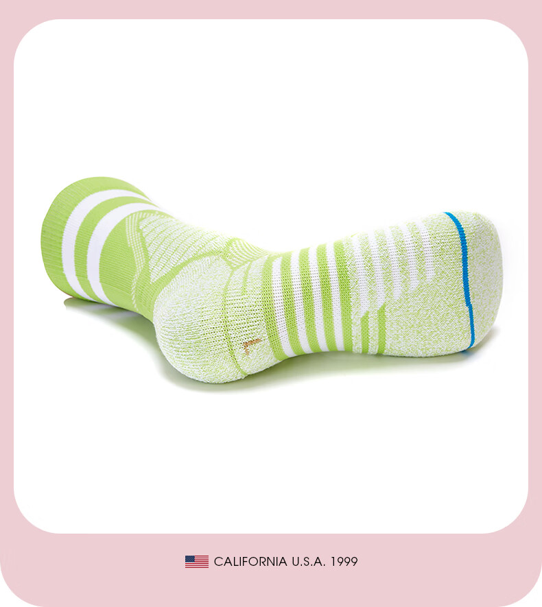 TFO Competition-Level Outdoor Socks, Breathable Sports Socks, Durable Running And Hiking Socks 2202215, Women's Fluorescent Gree 16
