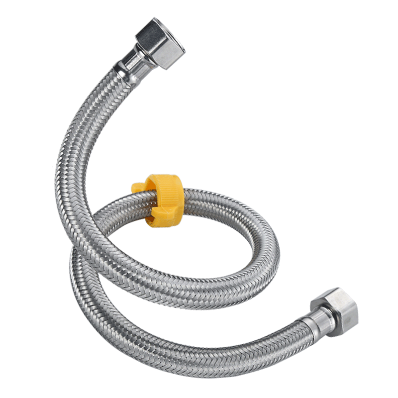 Larsd 304 Stainless Steel Inlet Hose, 50CM Toilet Inlet Pipe, Hot Water Heater Cold And Hot Universal Water Supply Pipe, BH605