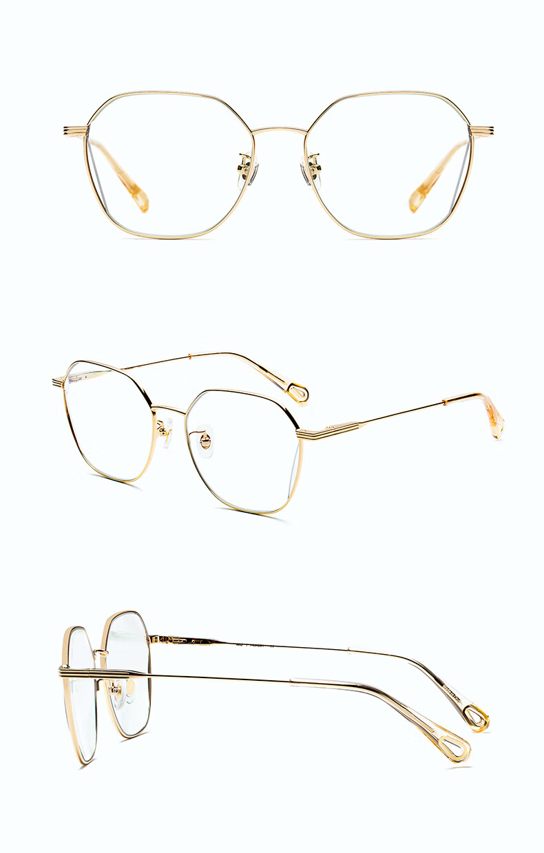 Mujiushi Anti-Blue Light Glasses Frame, Unisex Fashionable Myopia Prescription Glasses Frame, Student Non-Prescription Glasses FM1920 12