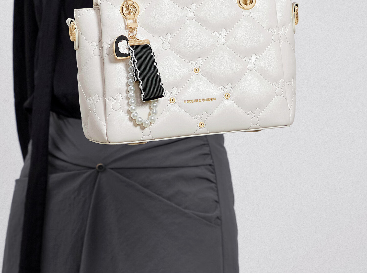 Cnoles [Ren Min's Choice] Women's Handbag, 2026 Latest Luxury Style, White Bag for Girls, Birthday Gift 3