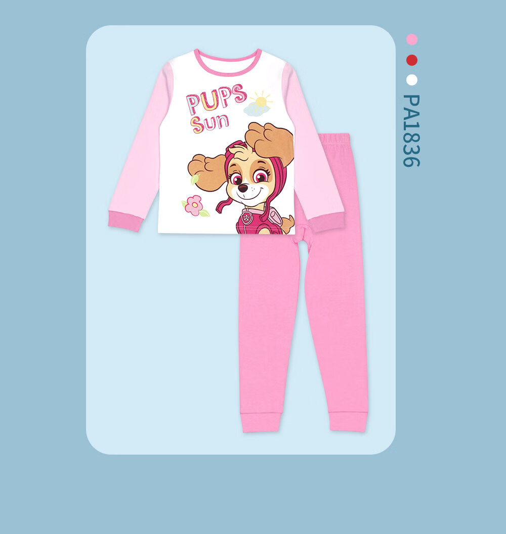 PAW PATROL Children's Autumn Underwear Set, Boys' Pajamas, Kids' Spring Loungewear, Girls' PA1837 120 15