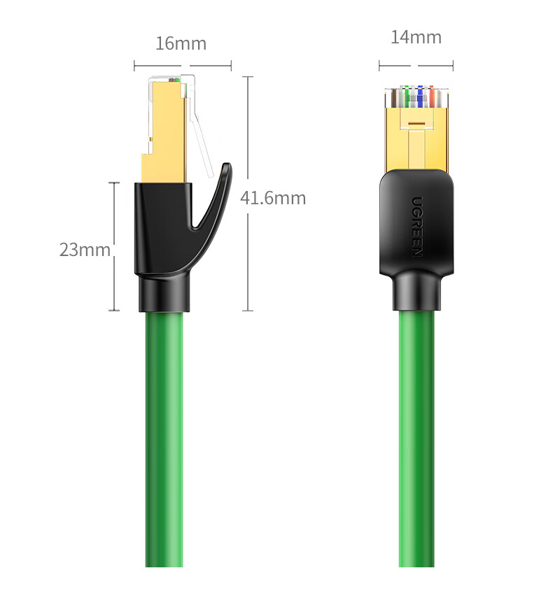 UGREEN Cat7 Ethernet Cable, 10 Gigabit Network Connection Cable, Category 7 Broadband Computer Gaming Competition 8-Core Shielded Monitoring Pure Copper Twisted Pair Network Patch Cable, 1 Meter 80421 13