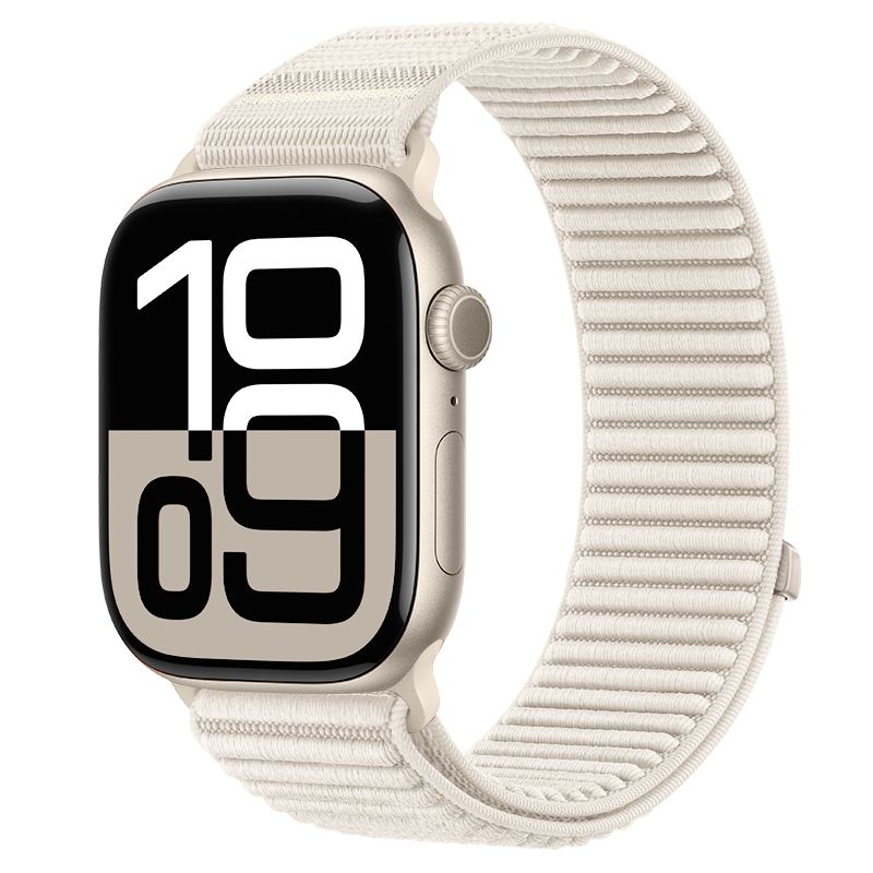 BHO Apple Watch Band for S11/ULTRA3 Wilderness Mountain Pattern Nylon Loop Strap for iWatch S10/9/8/7/SE3/2/1