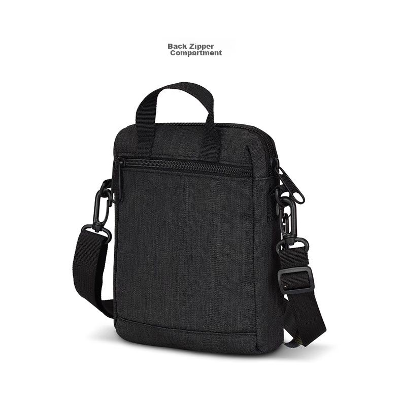 CAT Shoulder Crossbody Bag, Casual EVA Sports 7-Inch IPad Bag, Journalist Bag, Vertical Gift, Black, 84029 6