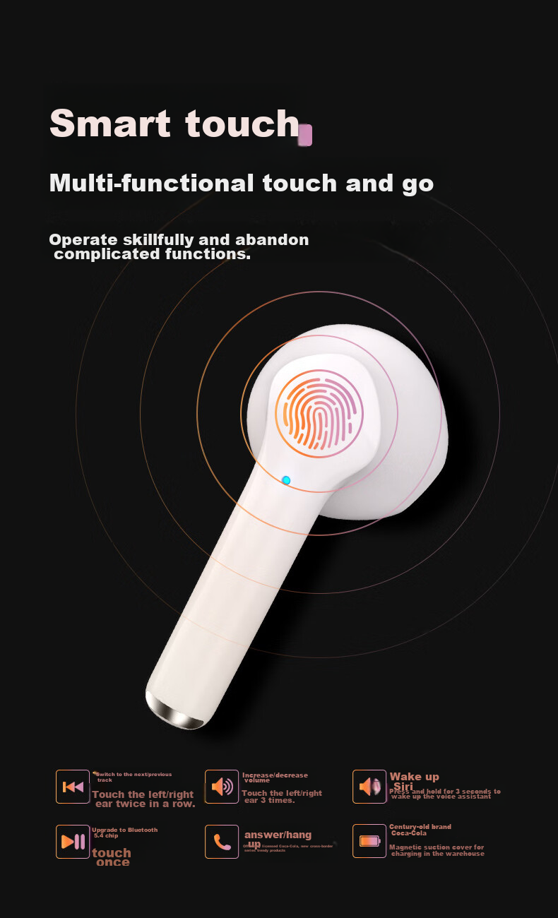 Newmine X9Pro Active Noise Cancelling In-Ear True Wireless Bluetooth Earphones High-Quality Sound Long Battery Life 25 Years New Model Top 10 Compatible with Apple Huawei Xiaomi Black 11