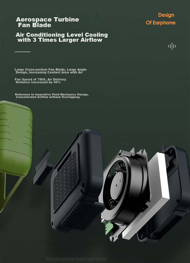 Kewo [Instant Cooling in 1 Second | Drops 16°C Instantly] Waist-Hanging Portable Fan, Powerful Cooling Device for Construction Sites, Large Airflow, Neck-Hanging Fan for Delivery Workers, Summer Outdo 7