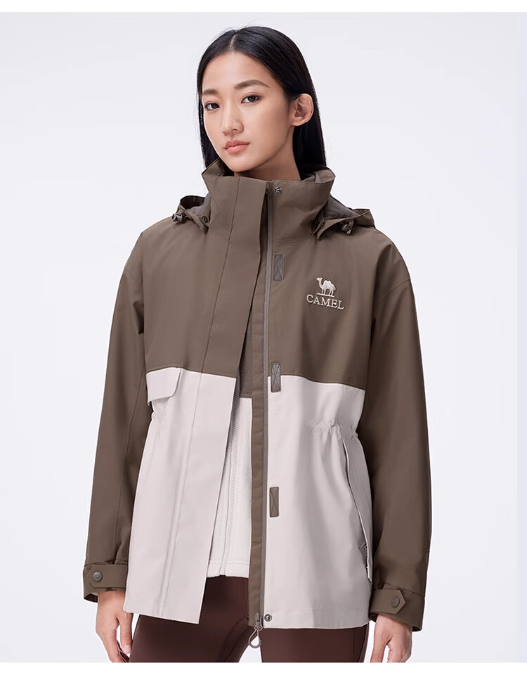 CAMEL Outdoor Three-In Jacket for Men with Fleece Inner Layer, Windproof And Waterproof Coat, Mountaineering Wear A14CA18671 20