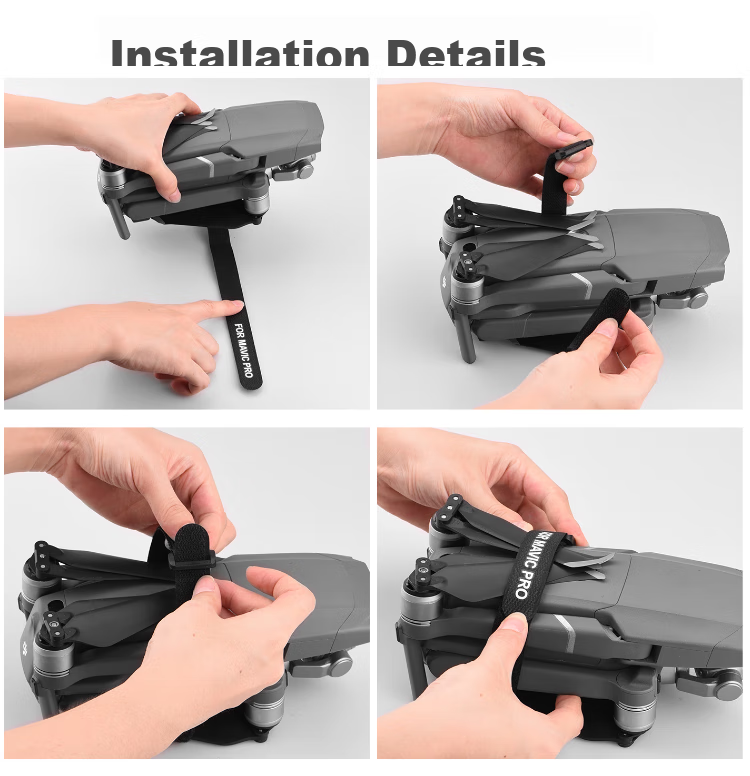 Earlymen Two-Pack Propeller Binding Straps for DJI Mavic Mavic 4 AIR3S/AIR3, Propeller Fixer Accessories for Mini4pro/mini5pro, Black 5