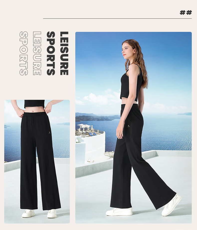CAMEL Casual Sports Set, New Women's Outerwear, Wide-Leg Straight Pants, Vest Three-Piece Set, Knitted Casual Sportswear 27