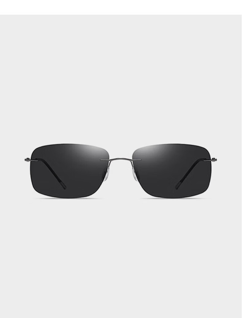 Jiaboli Frameless Sunglasses for Men, Photochromic Polarized Ultra-Light Sunglasses, Specialized for Driving, Fishing, UV Protection And Night Vision Glasses 4