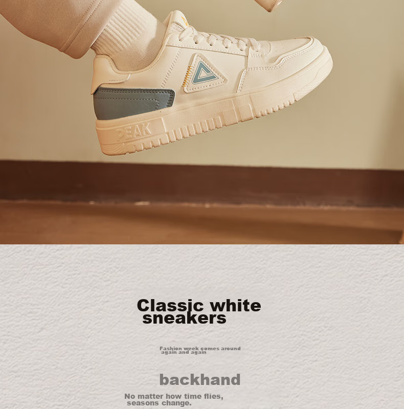 PEAK Air Force One Sneakers for Women, Summer Low-Top Wear-Resistant Casual White Shoes, Soft-Soled Versatile Sports Shoes DB310128 2