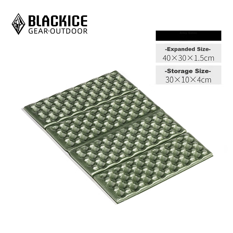 BLACKICE Outdoor Camping Travel Picnic Lightweight Portable Honeycomb Aluminum Foil Seat Cushion Z6109 Army Green One Size Fits All Floor Mat