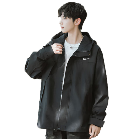 Huili Casual Jacket for Men, Spring And Autumn Outerwear, Windproof, Waterproof, Breathable, Hiking Coat