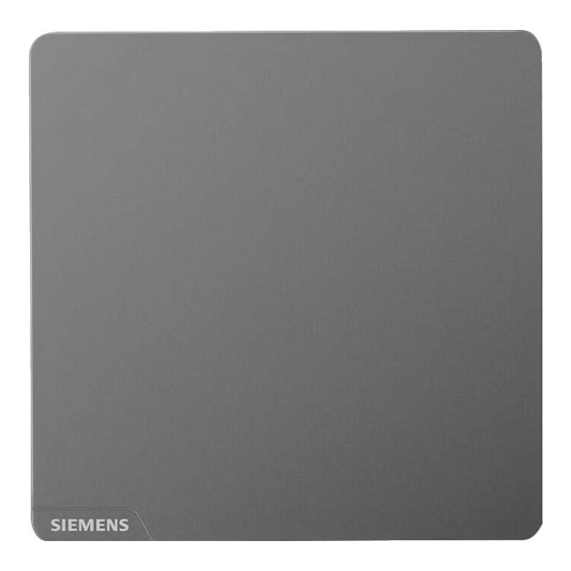 SIEMENS Blank Panel, 86-Type Concealed Panel, Decorative Cover Plate White Board, Bright Color Dark Gray Silver