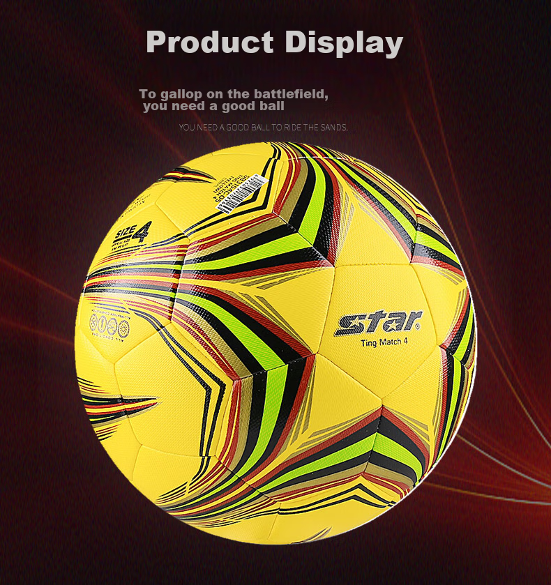 Star Youth Soccer Ball, Competition Training, Comfortable And Lightweight, Size 4 Soccer Ball, SB3154C-05 3