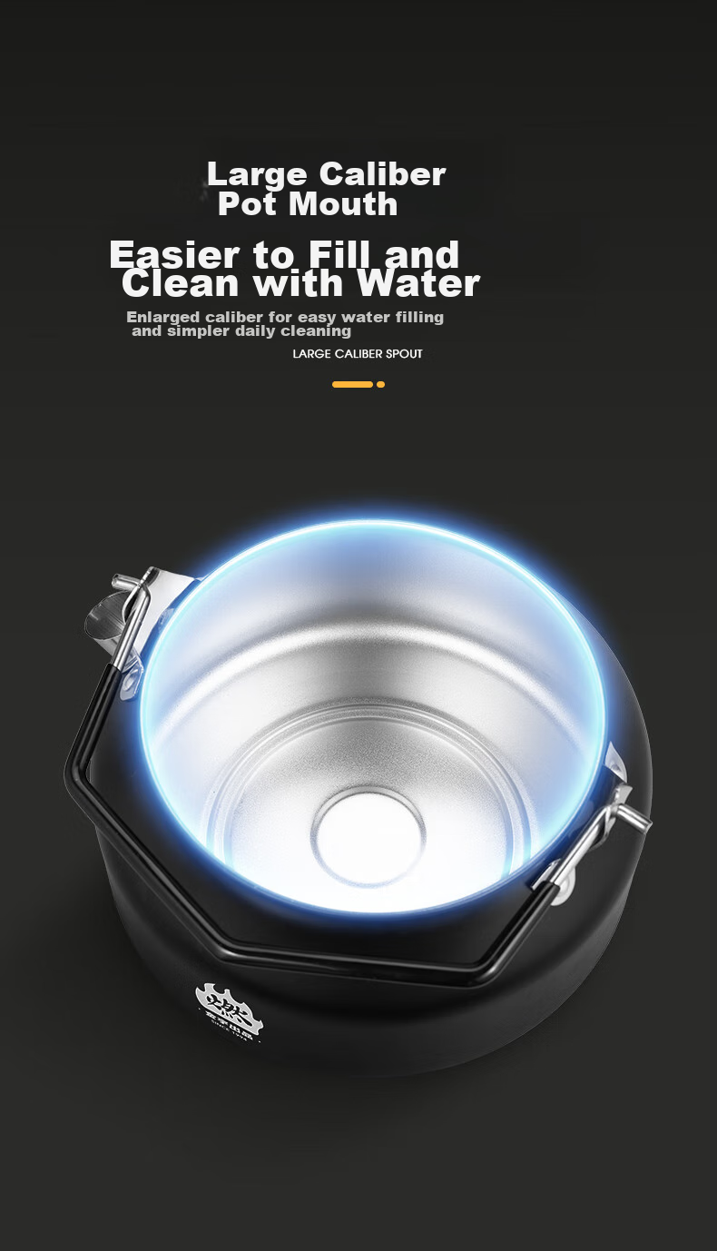 Jinyu Outdoor Kettle, Camping Water Kettle, Picnic Equipment, Stainless Steel Tea Pot, Portable Stove, Camping Water Boiler 5