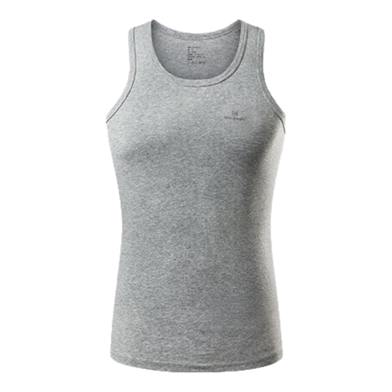 HLA Sleeveless Tank Top for Men, Pure Cotton Comfortable Breathable Undershirt Thin Undershirt, 2-Pack