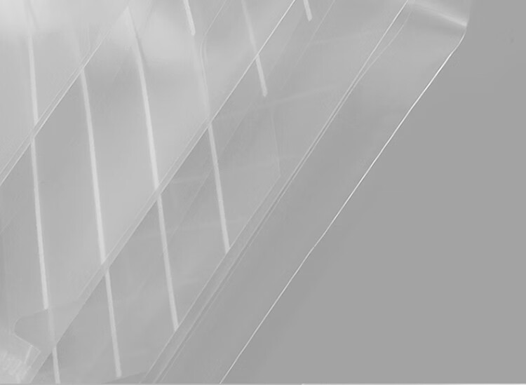 GuangBo 10-Pack A4 Button Closure Transparent Waterproof File Folders for Student Exam Papers, Subject Classification, Office Supplies, Striped Style A6320KA 7