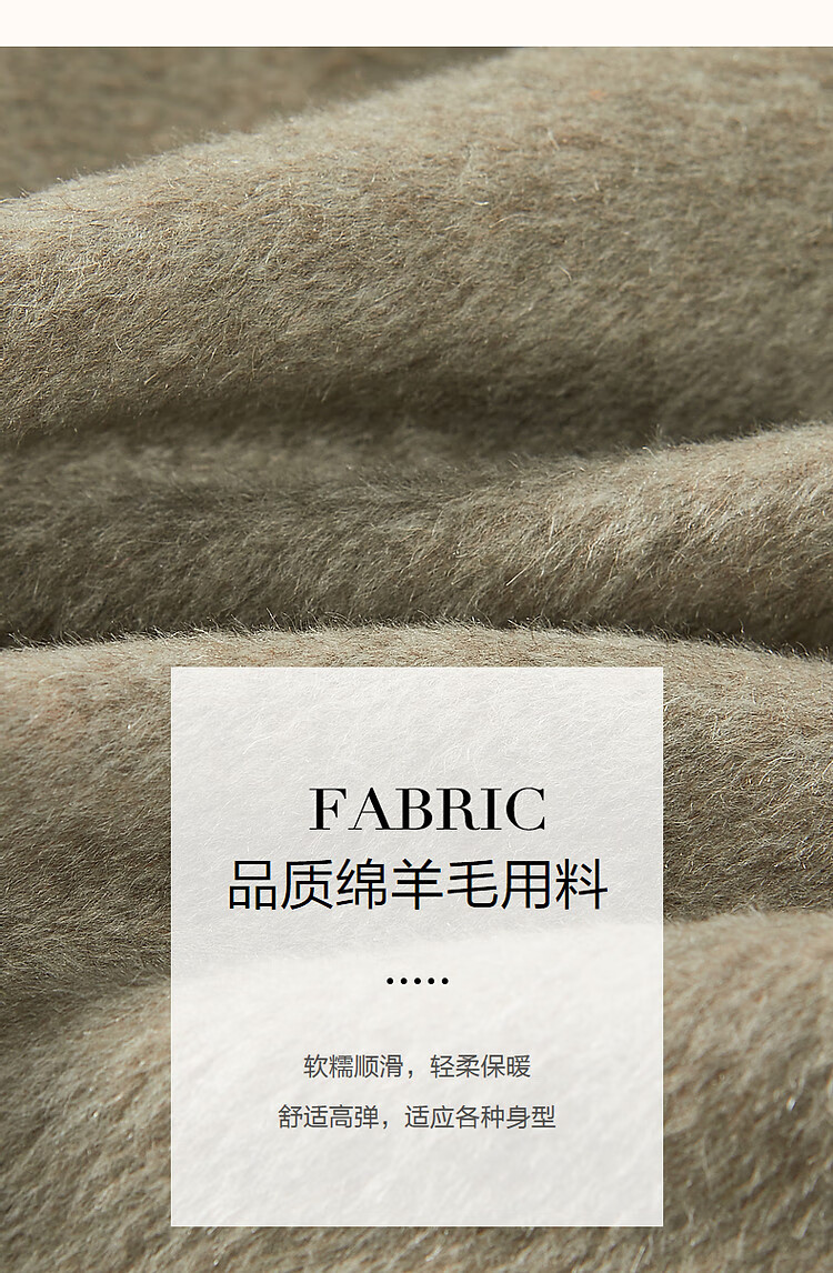 Dme [Elegant Aesthetics] Winter New Slim Fit Long Sleeve Double-Breasted Shearling Wool Short Coat for Women 3
