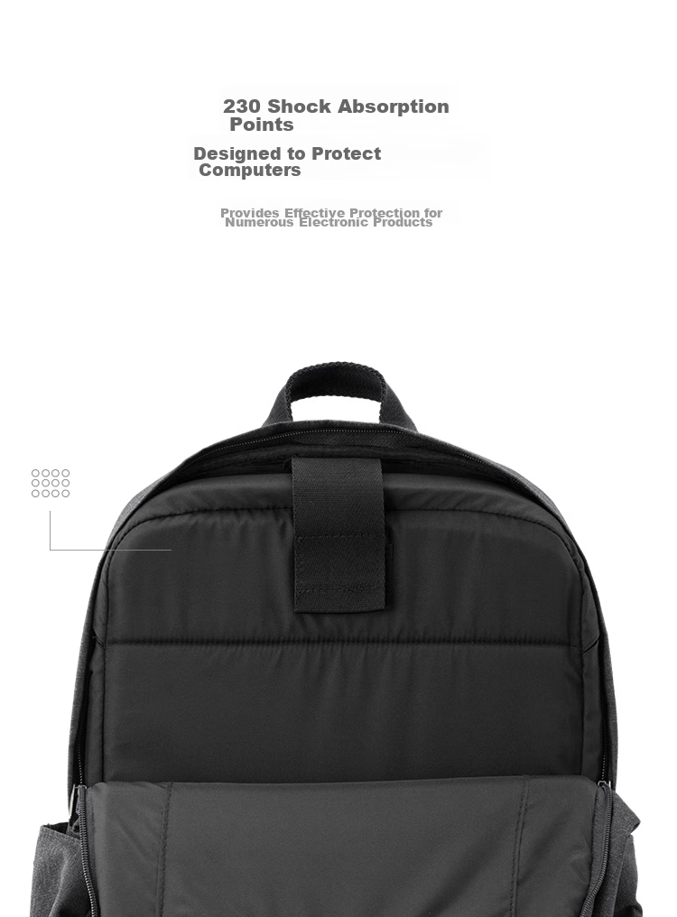 LEVEL8 Business Casual Backpack, 15.6-Inch Large Capacity Laptop Bag for Men, Black 5