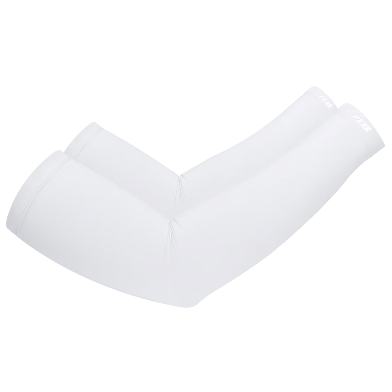 PEAK Ice Silk Arm Sleeves for Men And Women, Sun Protection, Lightweight Breathable Outdoor Cycling Driving Arm Covers, White, Size L