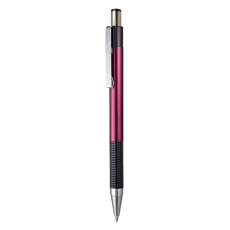 ZEBRA CJ-301 Series Retractable Gel Pen, 0.5mm Bullet Tip Signing Pen, Metal-Feel Business Pen for Office Use, Black Ink (Compatible with JK-0.5 Refill), JJ29-ZA, Red Barrel with Black Ink