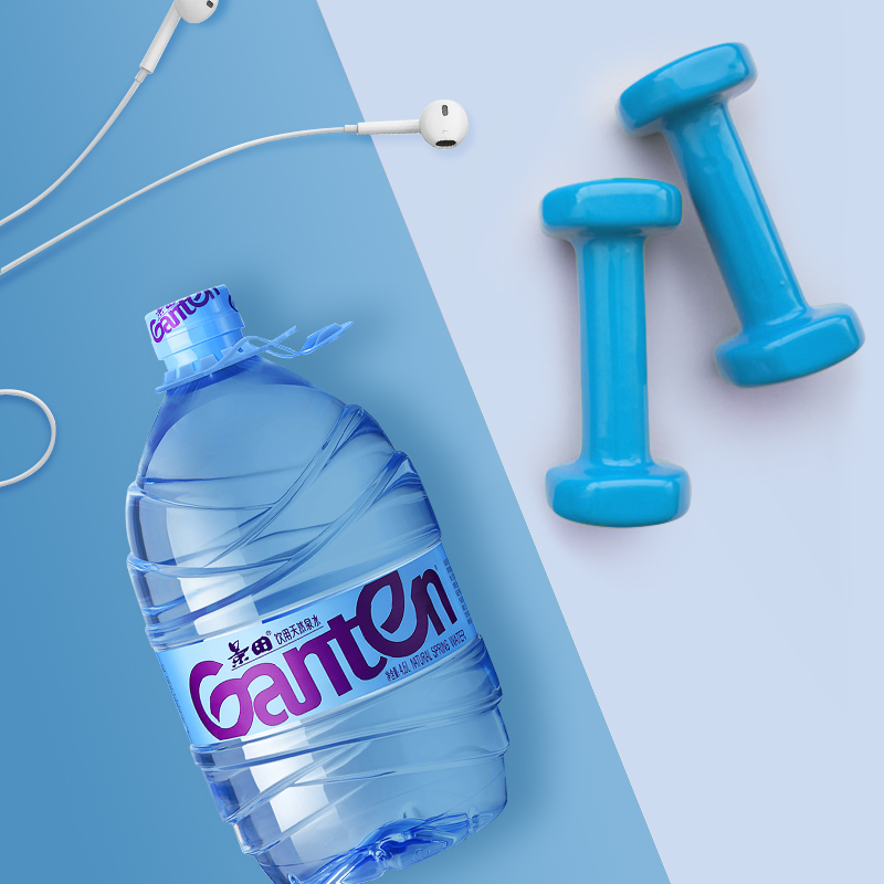 景田 饮用天然泉水 大瓶装水 4.6L*4瓶  家庭健康饮用水