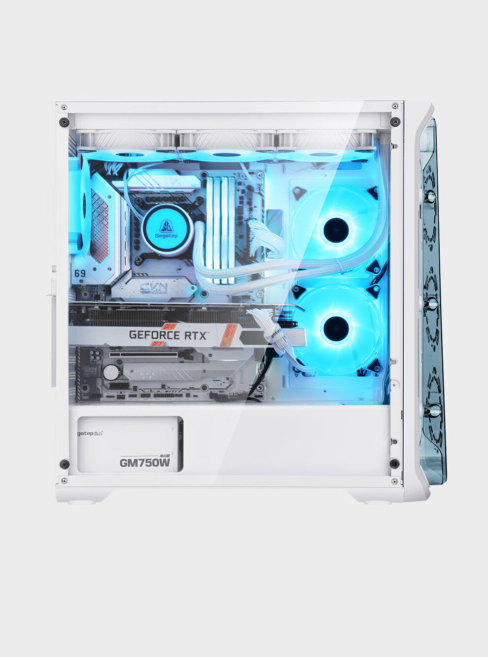 Segotep Anime Cabin 1 White Desktop Mini Case (Front Dedicated Figurine Position/MATX Motherboard Position/Synchronized Lighting Effects/360mm Water Cooling Position/Anime Desktop Computer Case) 21
