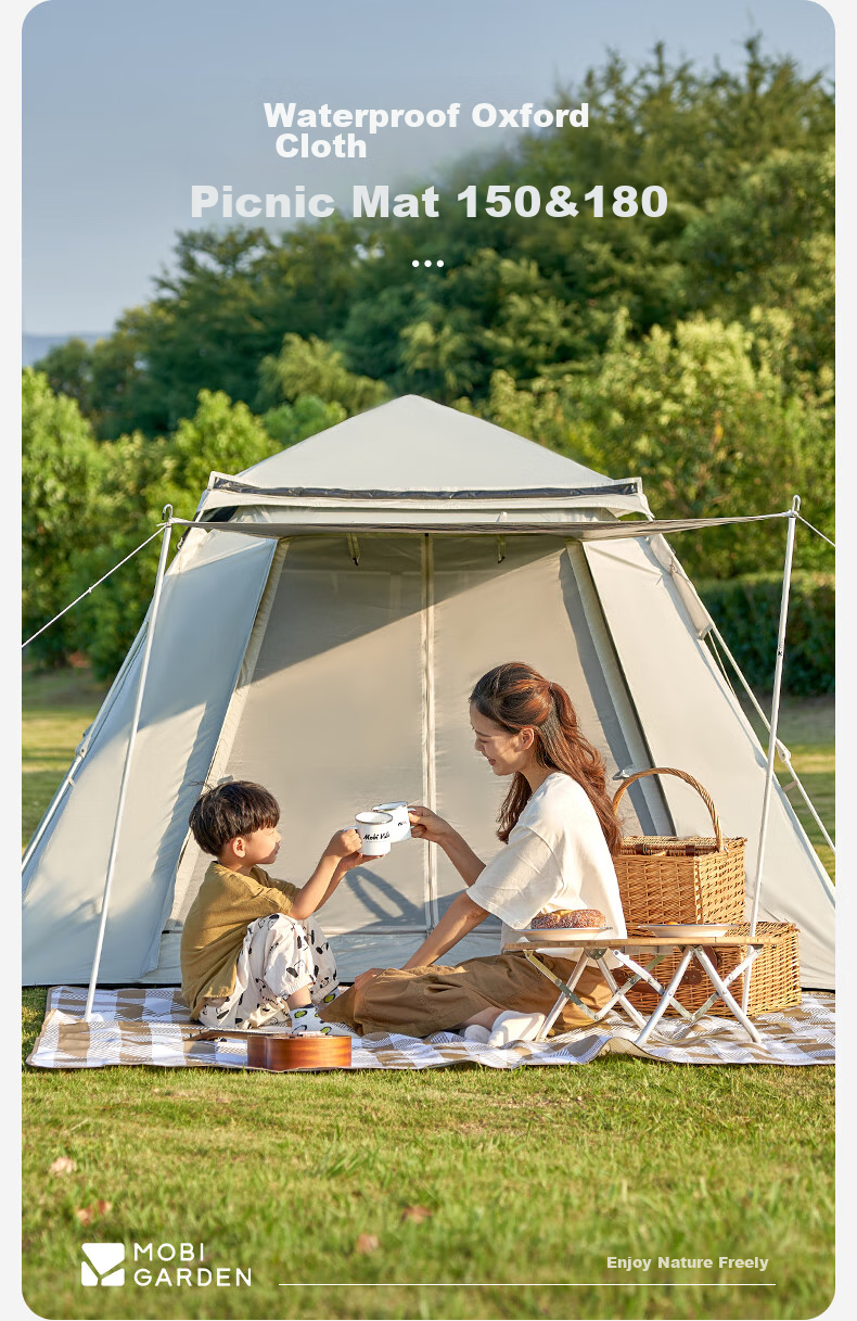 MOBIGARDEN Picnic Mat, Outdoor Camping Waterproof Oxford Cloth Beach Mat, Portable Tent Mat, NX23663007, Hefengsha 3