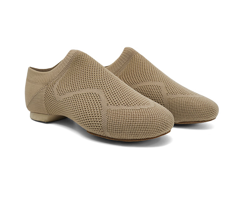 Sansha Ballet Teacher Shoes, Jazz Dance Shoes with Soft Soles And Breathable Flyknit Upper, Modern Dance Practice Shoes, Brown, Size 38 8