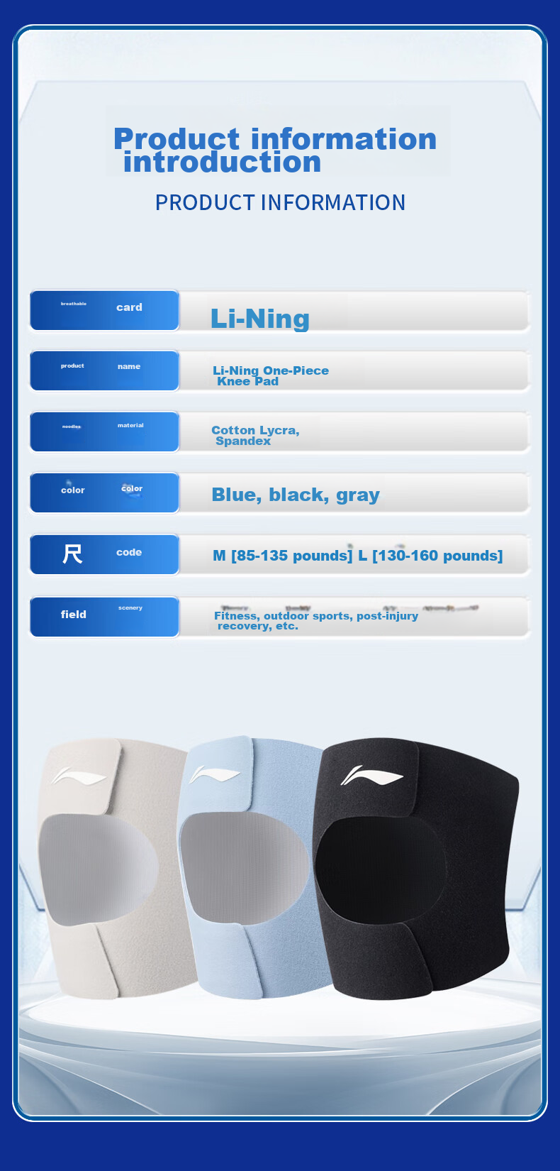 Li-Ning Knee Brace for Meniscus Injury, Sports-Specific Patellar Support for Running, Hiking, Badminton, Joint Protection for Men And Wome 10