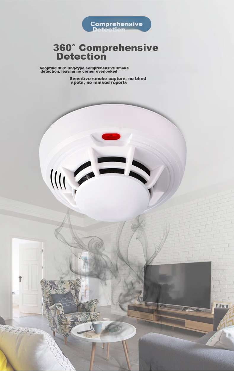 LFang PS-819D WIFI Smoke Alarm, 3C Certified Fire Detector for Home Use, Remote Mobile Phone Notification, Smoke Sensor 12