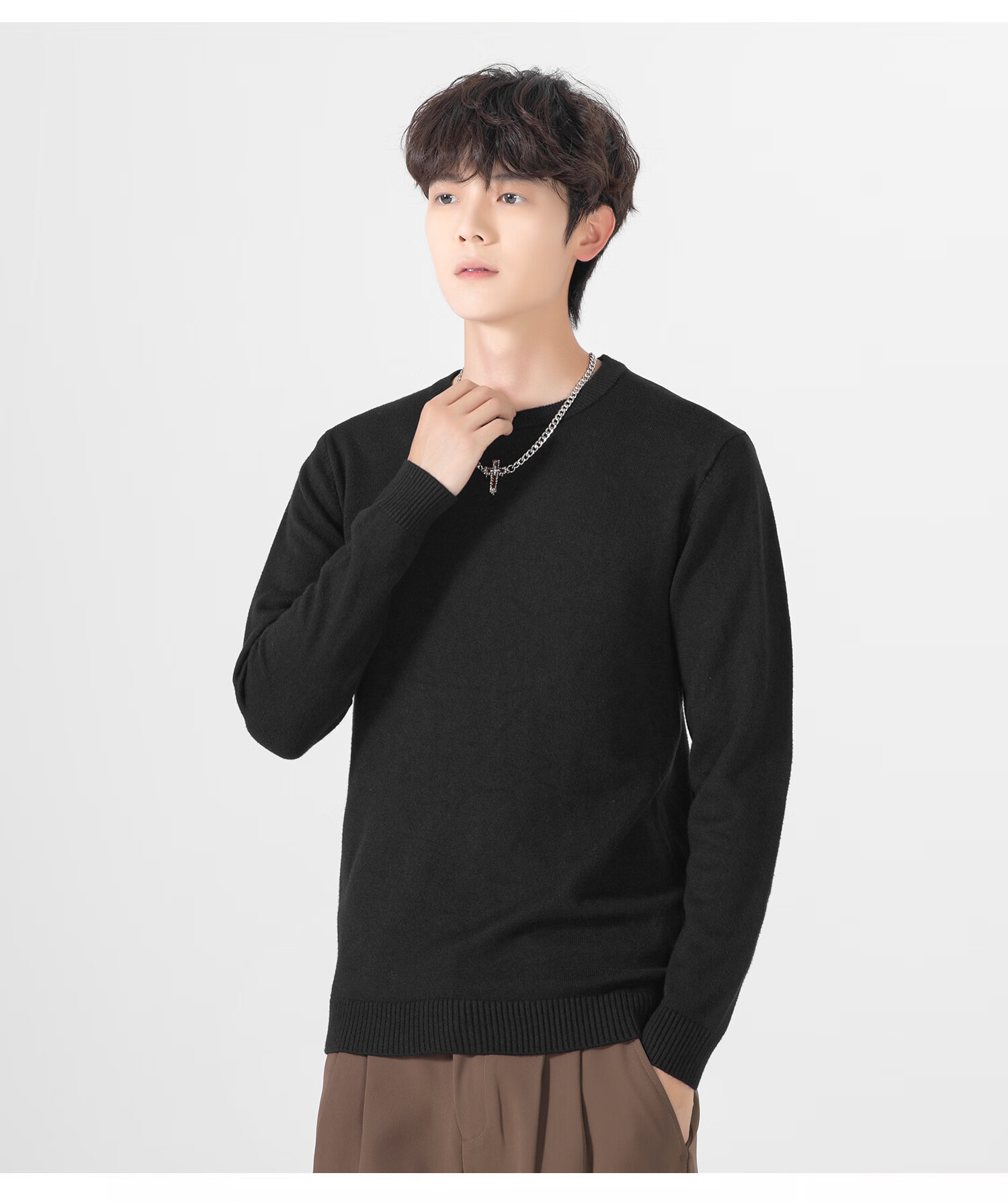 Warrior Men's Turtleneck Warm Knit Sweater Casual Pullover Fashion Men's Top 1