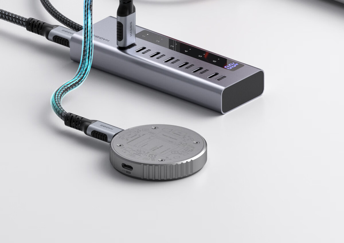 Hagibis All-C Port Expansion Dock, Type-C Hub, USB Splitter, HUB Converter, PD Fast Charging, Independent Power Supply Adapter, Suitable for Apple Computers And Mac Laptops 13